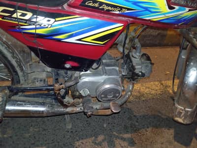 Honda CD 70 Bike Red Colour 2020 Model 8/10 Condition