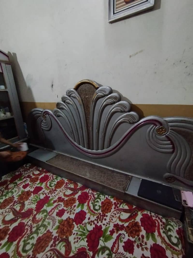 bed with side table showcase and dressing table 1