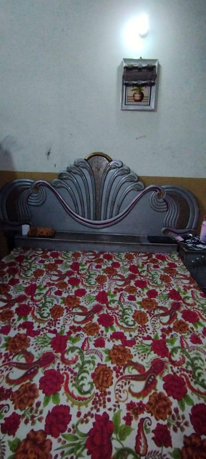 bed with side table showcase and dressing table 4
