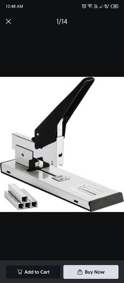 Heavy duty stapler