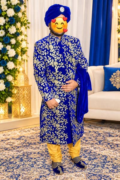 only one time use Barat shervani medium+large condition 10 by 10 h