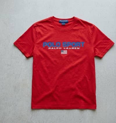 Polo Sport Vintage Red Tee - Premium Cotton Streetwear (Medium)