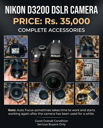 Nikon D3200 DSLR Camera – Complete Accessories