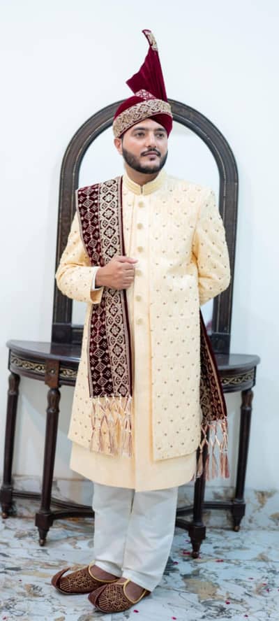 Sherwani With All Parts