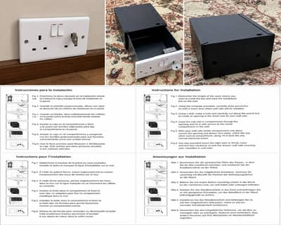 Electric wall socket locker hidden