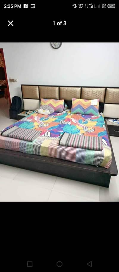 Low profile King size bed set