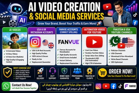 AI Video Creation | YouTube Automation Instagram & Fanvue 03478744087