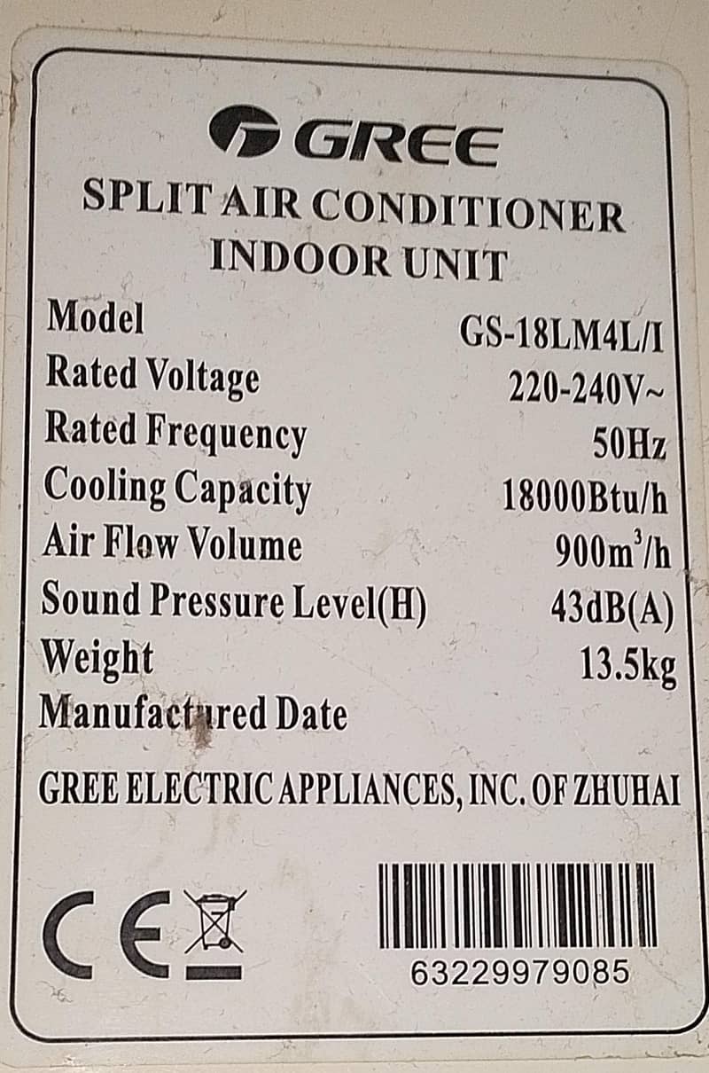 Gree Split AC 1.8 4