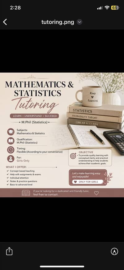 math and statistics tutor
