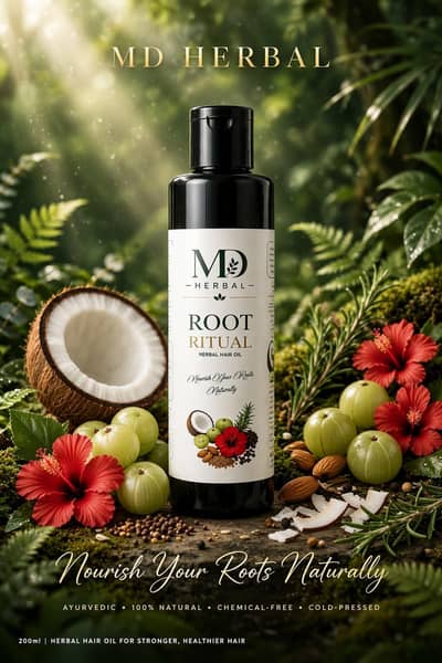 Herbal hair oil for hair growth