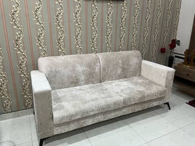 5 Seater Off White Sofa set
