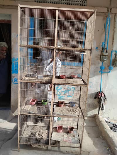 cage for sale good condition 8 portion wala he