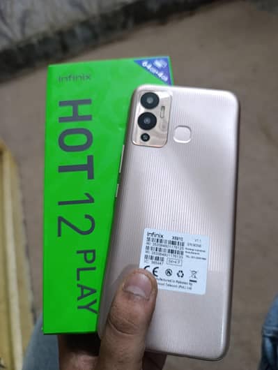 Infinix Hot 12 Play with box charger