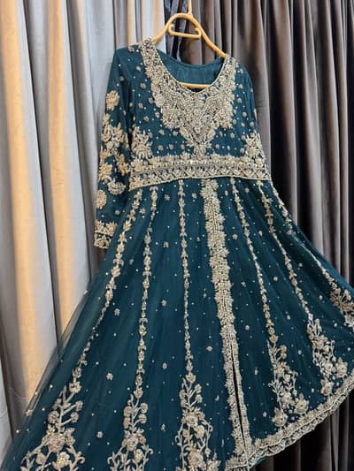 Luxury Green Party Wear Dress
