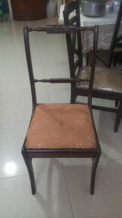 Antique sheesham dining chairs 4 pcs