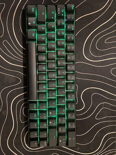 60% rgb bluetooth gaming keyboard blue switches