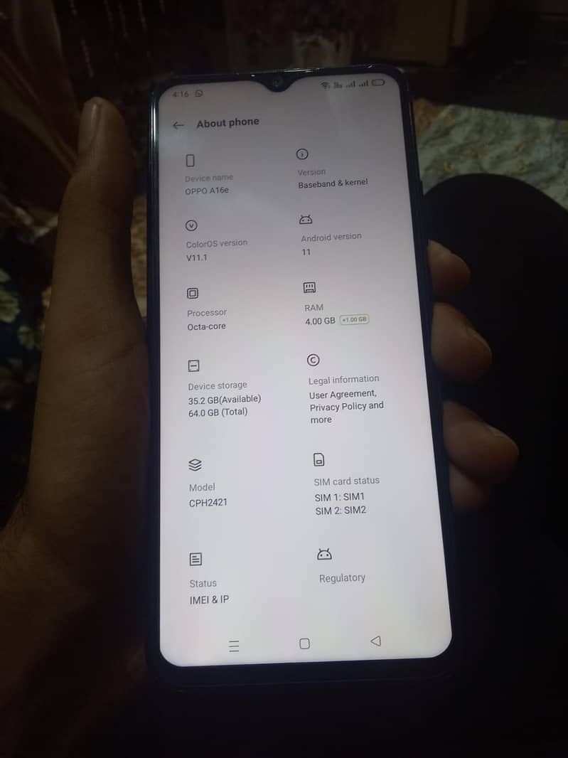 OPPO A16e 7