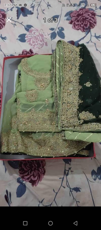 Unstitched bridal sharara brand New