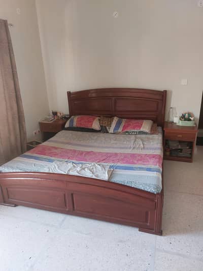 bed with dresser