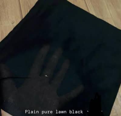 Pure lawn black color 54inch araz