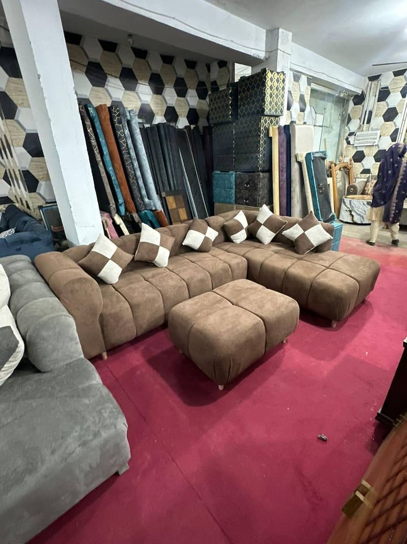 L shaped corner sofa set 6