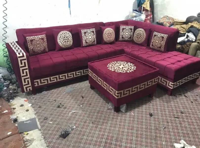 L shaped corner sofa set 8