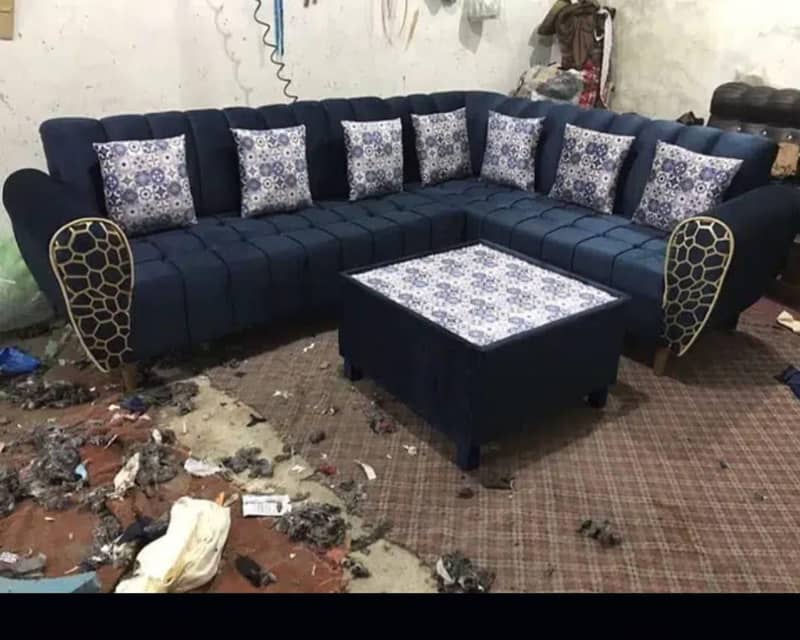 L shaped corner sofa set 14