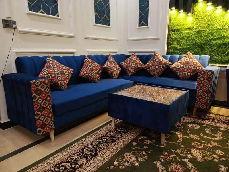L shaped corner sofa set 16