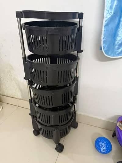 Five layer rotational rack