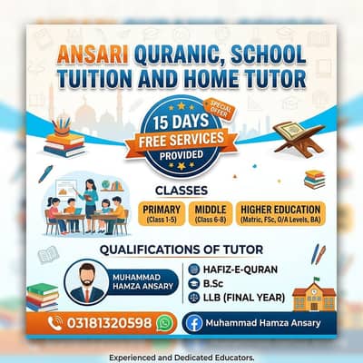 Tuition and Quran Tutor