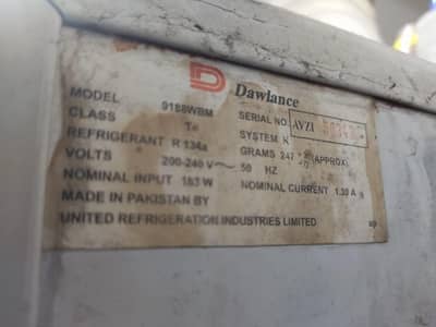 Dawlance Used Refrigerator 9188 16 foot for Sale Urgently.