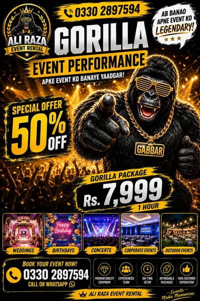“GORILLA AYA HAI… AB PARTY MEIN DHAMAAL HOGA!”