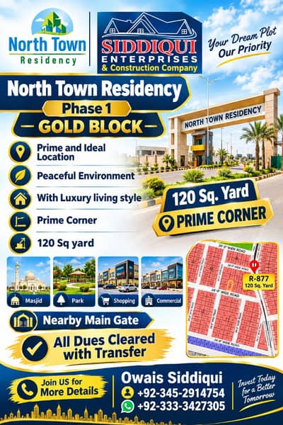 R-877, 120 Sq. Yard, Gold Block