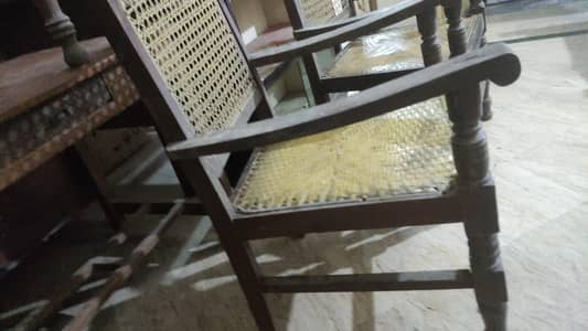 3 tables and 4 chairs