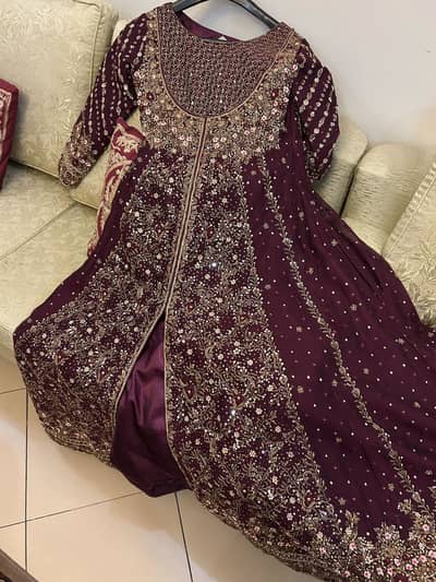 New Bridal Dress - Gold and Maroon