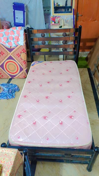 Single Iron Bed | Dura Royal Spring Mattress | Excellent Condition