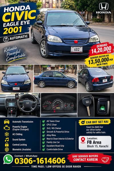 Honda Civic EXi 2001