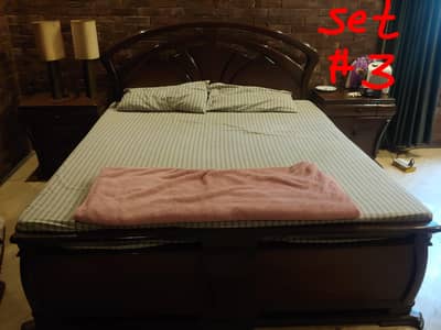 Pure African Teak wood bed room set (no chipboard)