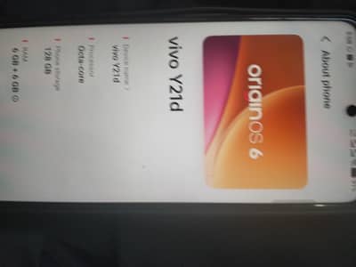 Vivo Y21d 6+6/128 new brand condition 10 by 10