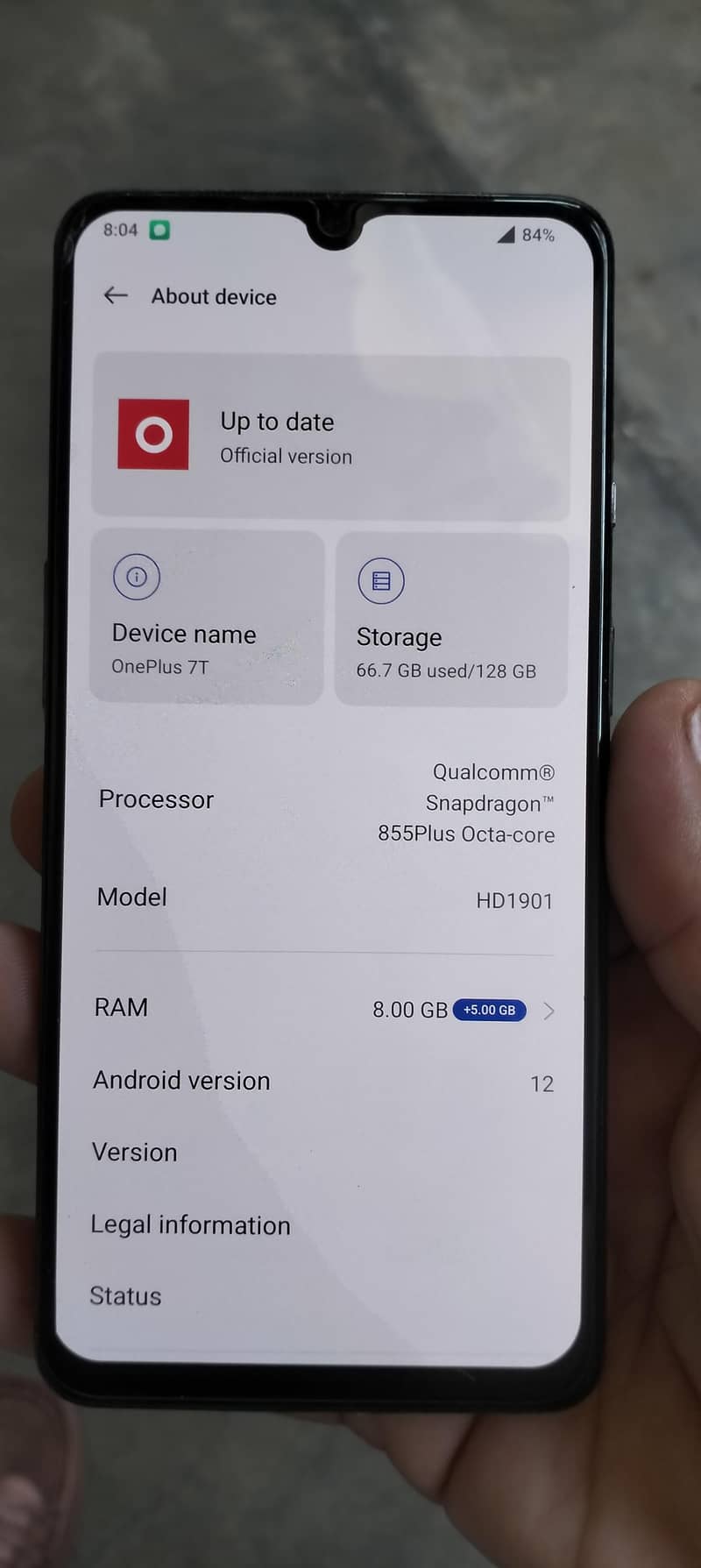 One Plus 7T 0