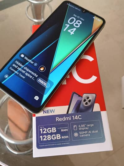 Xiaomi Redmi 14C with complete box n assessories