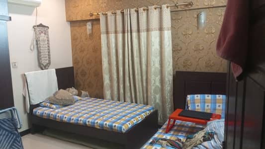 Flat For Rent 3 Bed DD Ground Floor Rent 55,000 Advance 6 Months Flat Name Nazish Heaven Near By Nipa Chorangi Gulshan block 11 *Code(16704)*