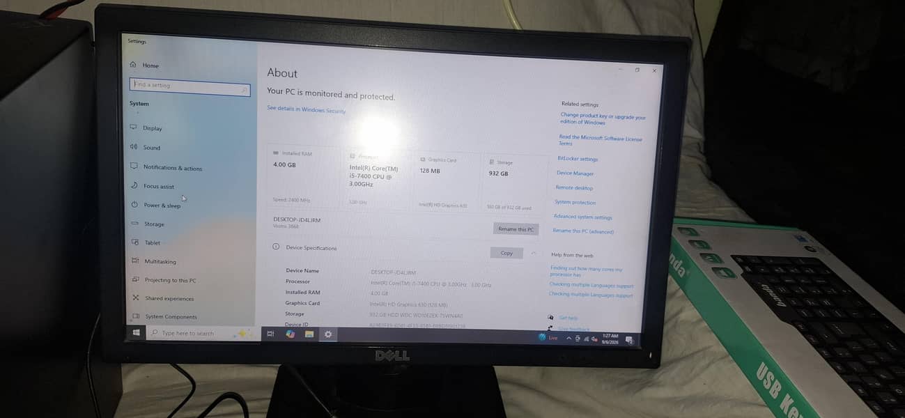 Processor: Intel Core i5-7400 — 7th Gen 0