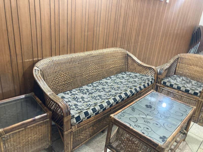 cane sofa set 2