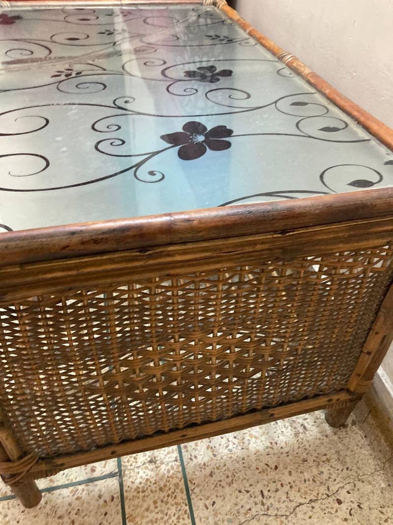 cane sofa set 4