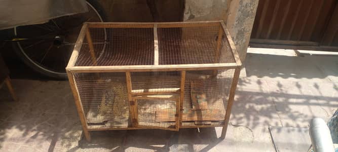 3 wooden cages for hens / lakri k pinjray murghio k liye