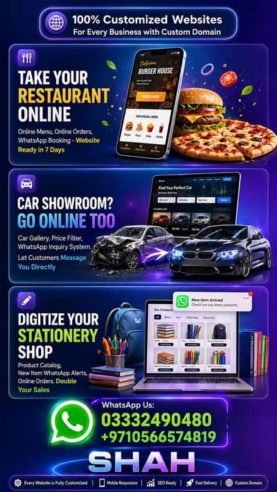 Professional Custom websites