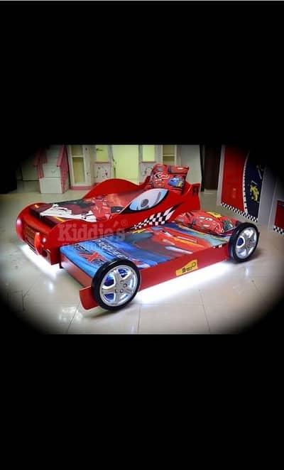 kids bed with sliding space contact # 03143574882
