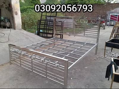 New Stainless Steel Double Bed / steel Single bed / iron bed / double