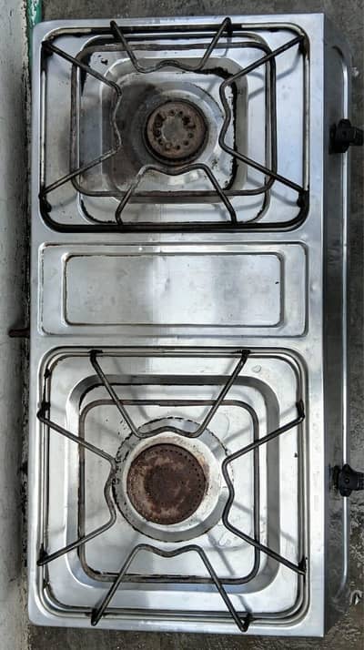 Steel body two burner stove